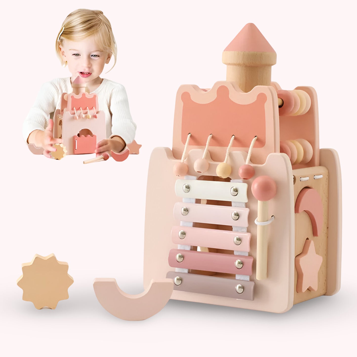 Château Montessori 5-en-1 en Bois