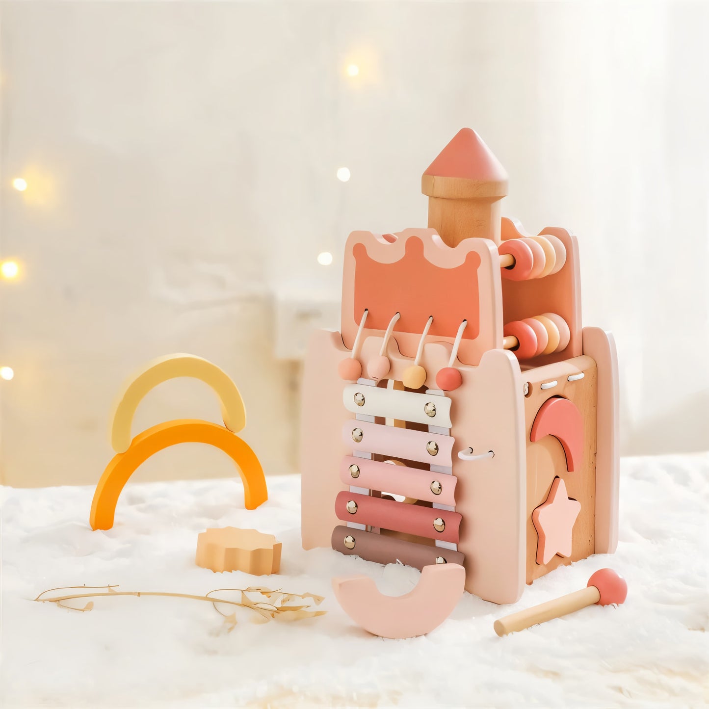 Château Montessori 5-en-1 en Bois