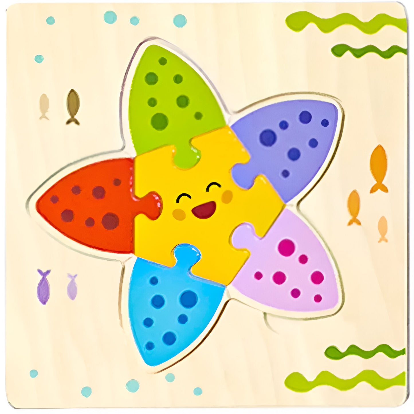🧩 Puzzle en Bois Coloré - Éveil & Apprentissage pour Tout-Petits (1-3 Ans) 🧩