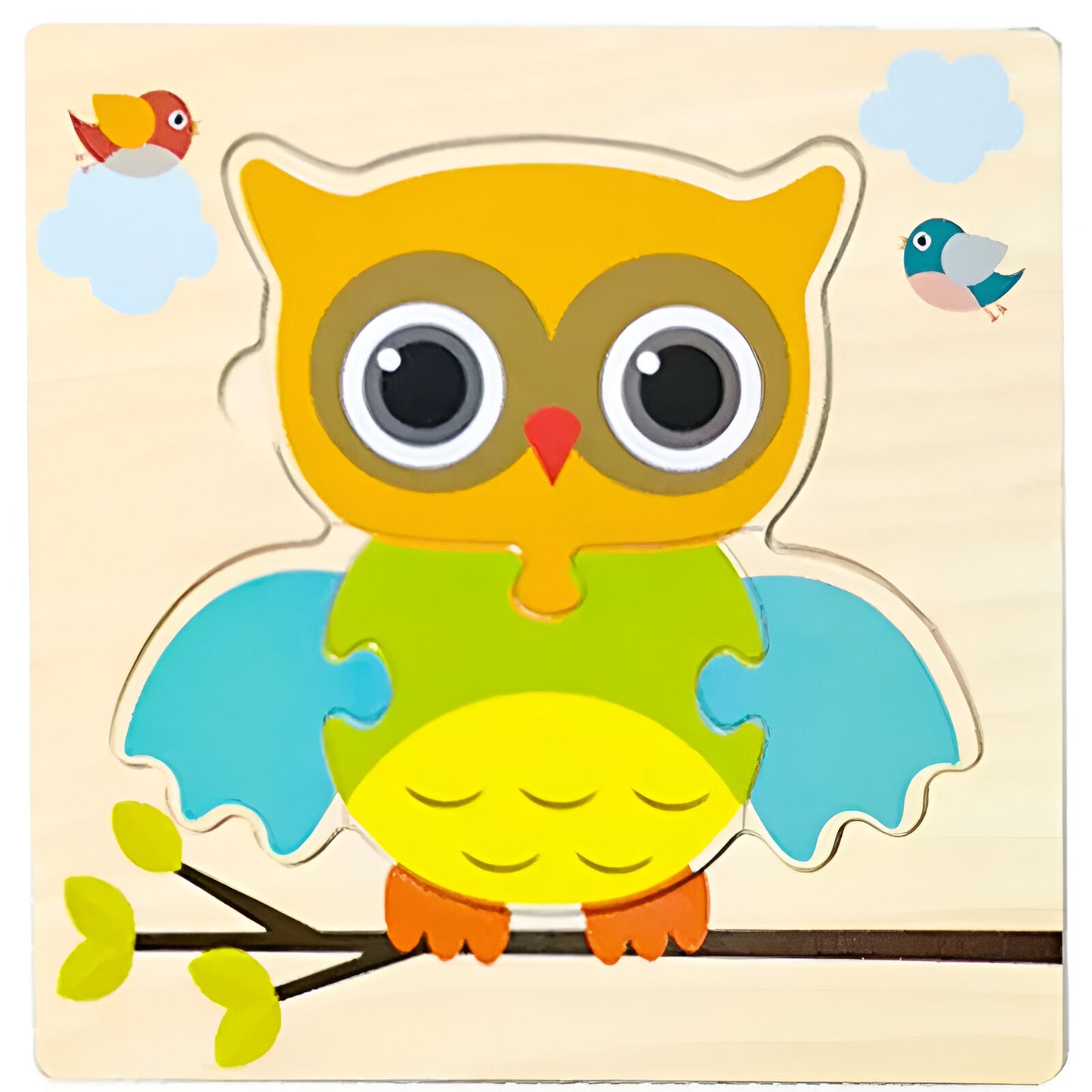 🧩 Puzzle en Bois Coloré - Éveil & Apprentissage pour Tout-Petits (1-3 Ans) 🧩