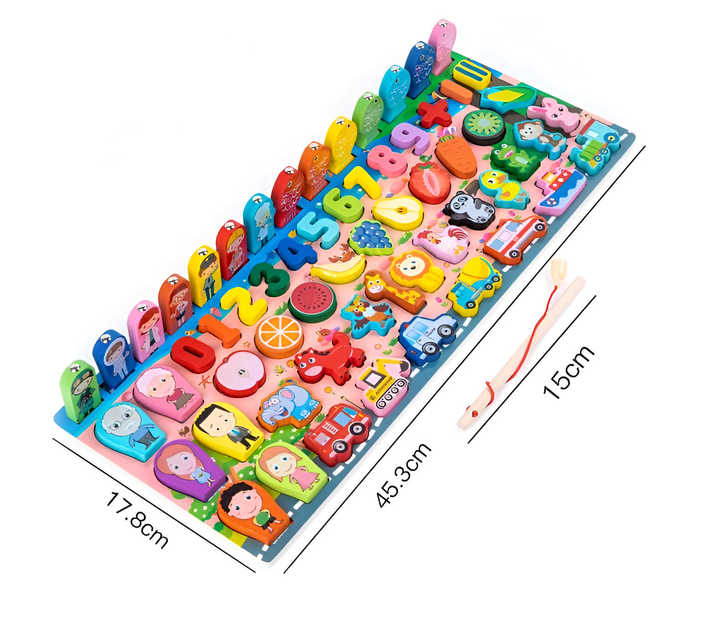 Jeu Éducatif Montessori multi-activité : Chiffres, Couleurs & Pêche Magnétique 🎣🌈