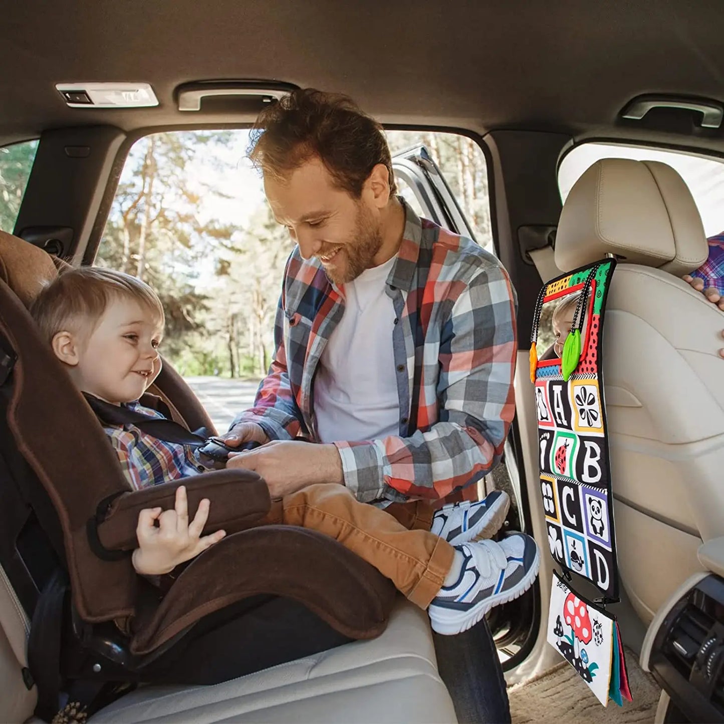 🧠 Tapis Miroir Bébé - Éveil Sensoriel & Développement Visuel