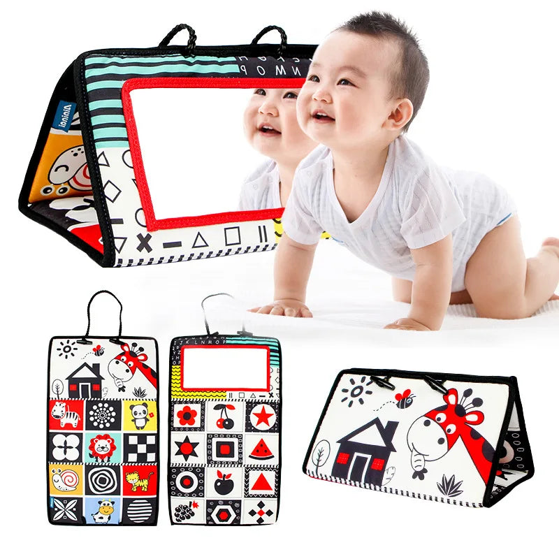 🧠 Tapis Miroir Bébé - Éveil Sensoriel & Développement Visuel