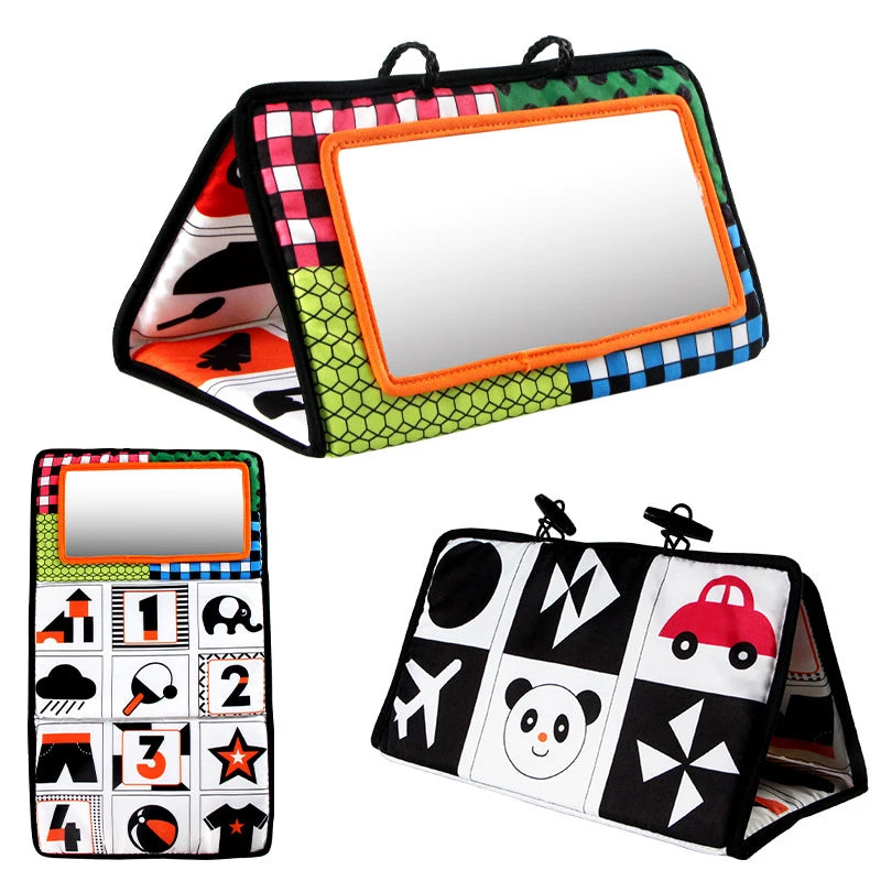 🧠 Tapis Miroir Bébé - Éveil Sensoriel & Développement Visuel