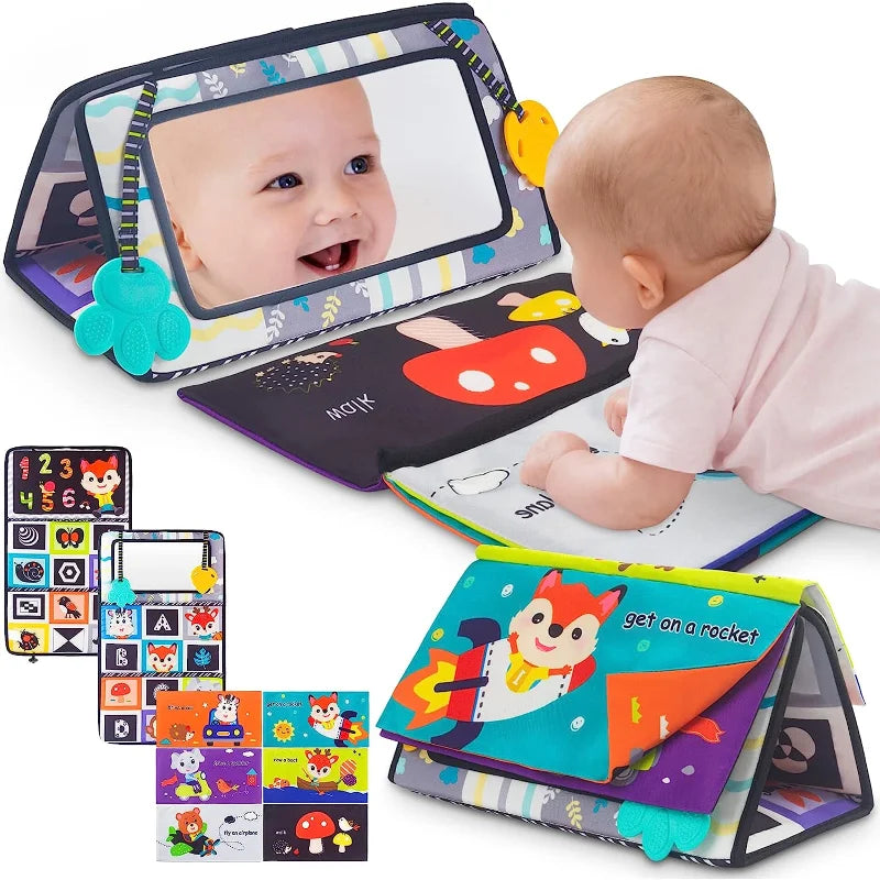 🧠 Tapis Miroir Bébé - Éveil Sensoriel & Développement Visuel