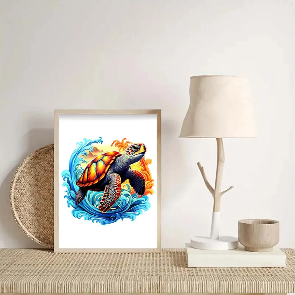 Puzzle en Bois Tortue 🐢 - Cadeau Unique & Relaxant pour toutes les occasions