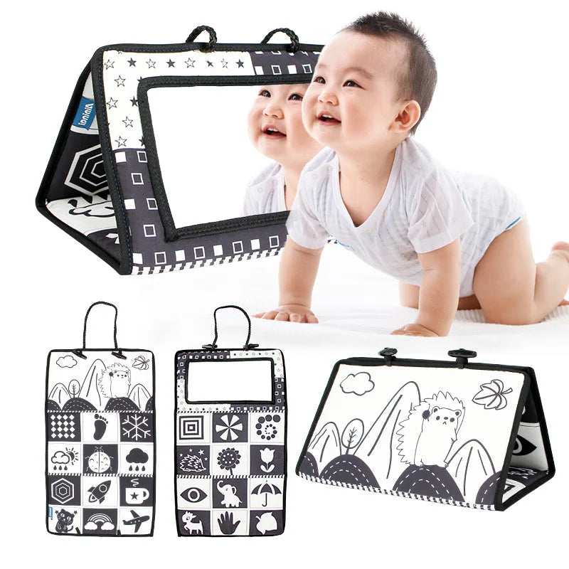 🧠 Tapis Miroir Bébé - Éveil Sensoriel & Développement Visuel