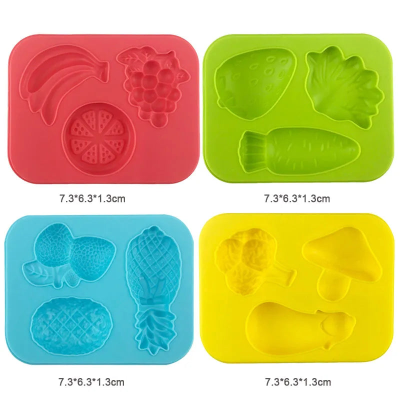 Kit d’Outils Pâte à Modeler pour Enfants – Moules, Fruits, Rouleaux & Accessoires Créatifs