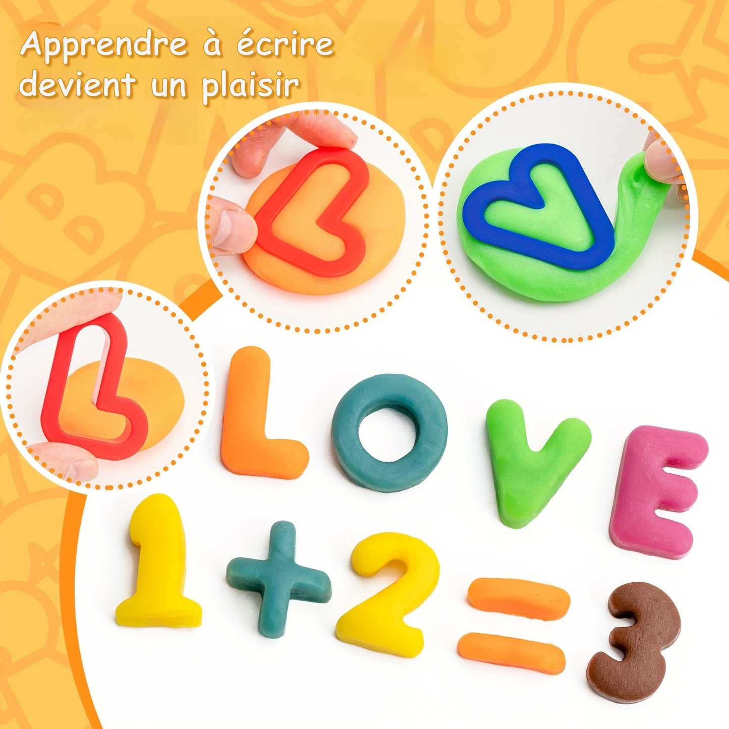 Kit d’Outils Pâte à Modeler pour Enfants – Moules, Fruits, Rouleaux & Accessoires Créatifs