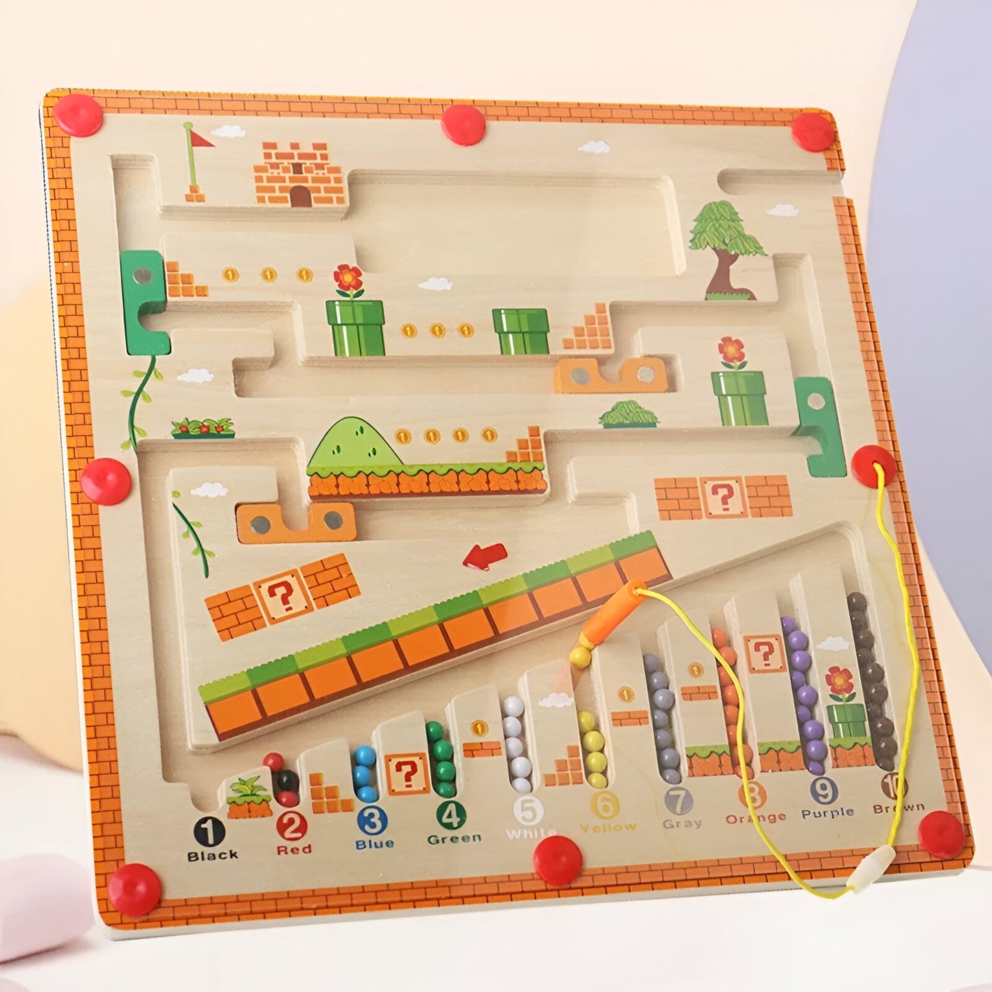 Labyrinthe Magnétique Montessori – Développe l’Agilité et la Logique ! 🧲🧠