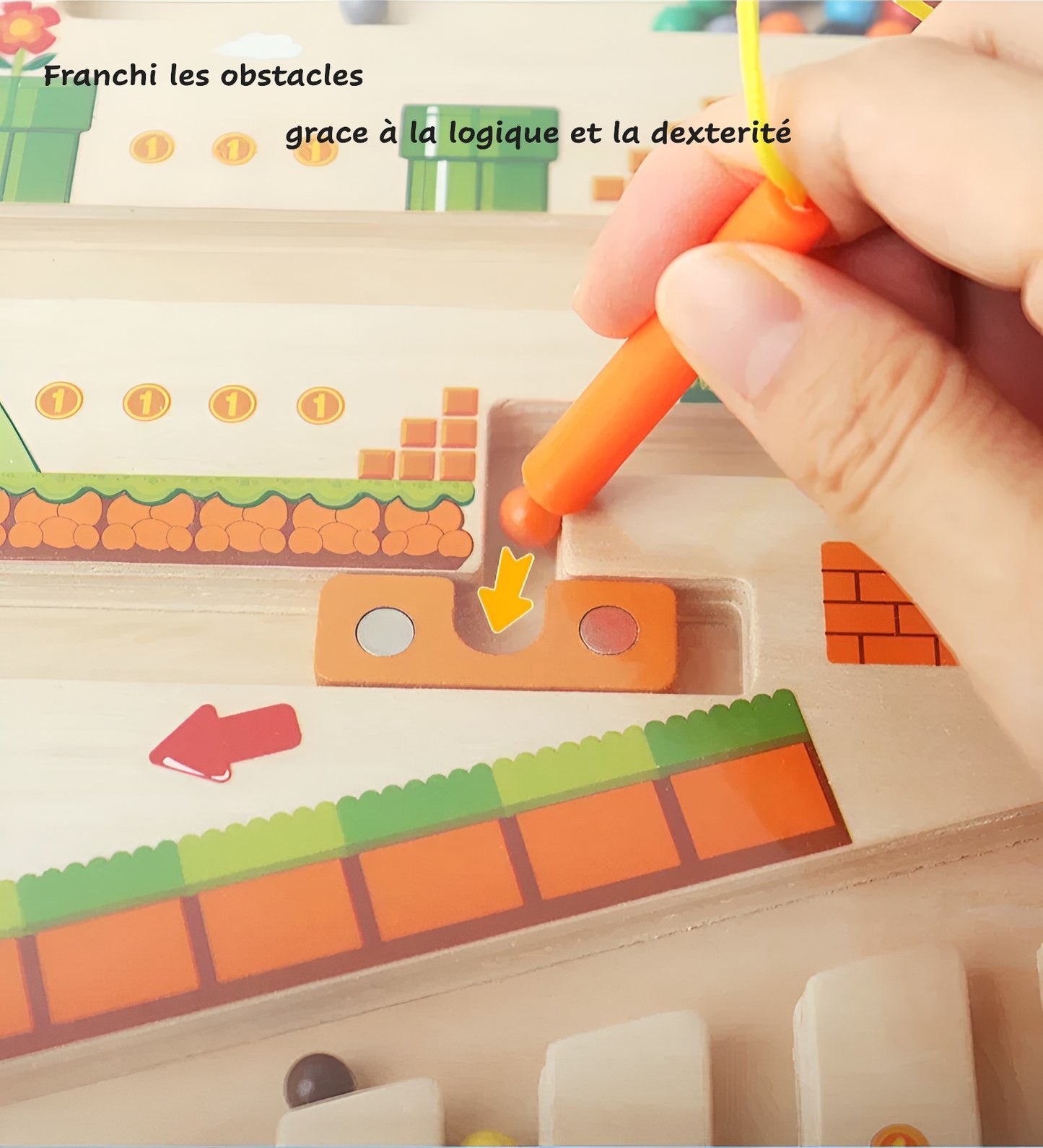 Labyrinthe Magnétique Montessori – Développe l’Agilité et la Logique ! 🧲🧠