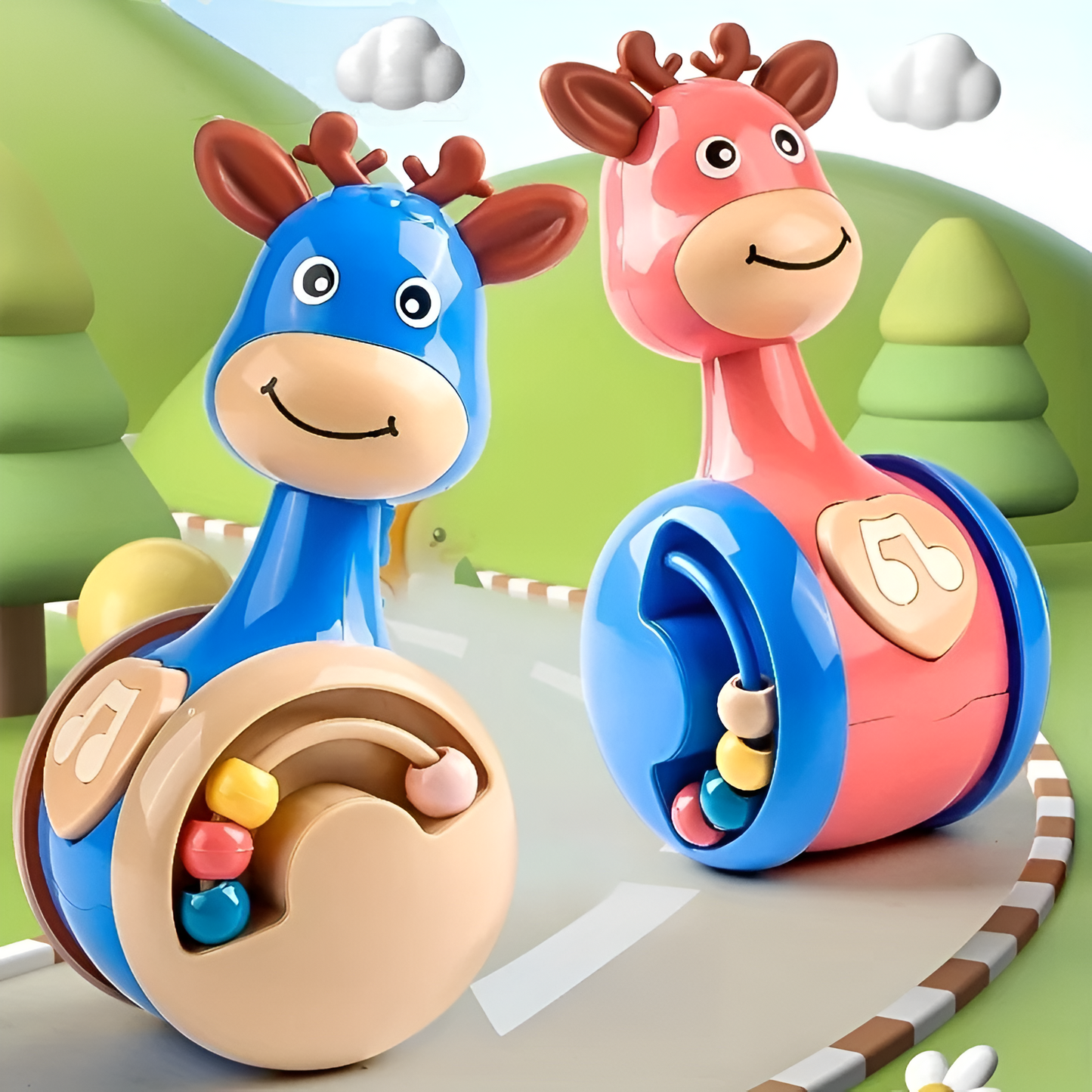 Jouet Bascule pour Bébé à partir de 12 mois – Éveil Ludique et Apprentissage de la Motricité pour Fille et Garçon !