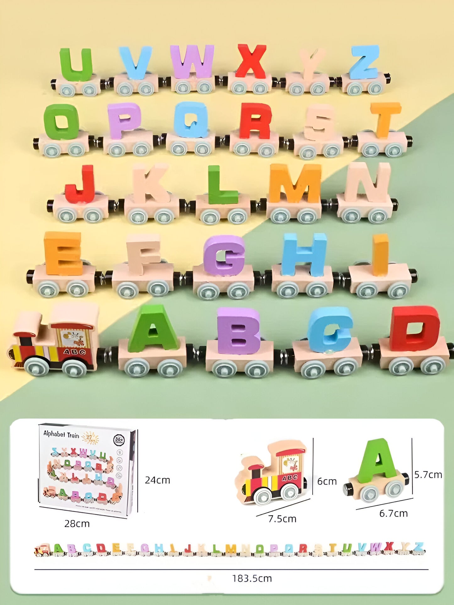 Train Magnétique Montessori 🚂🔢 - Apprentissage Alphabet & Chiffres