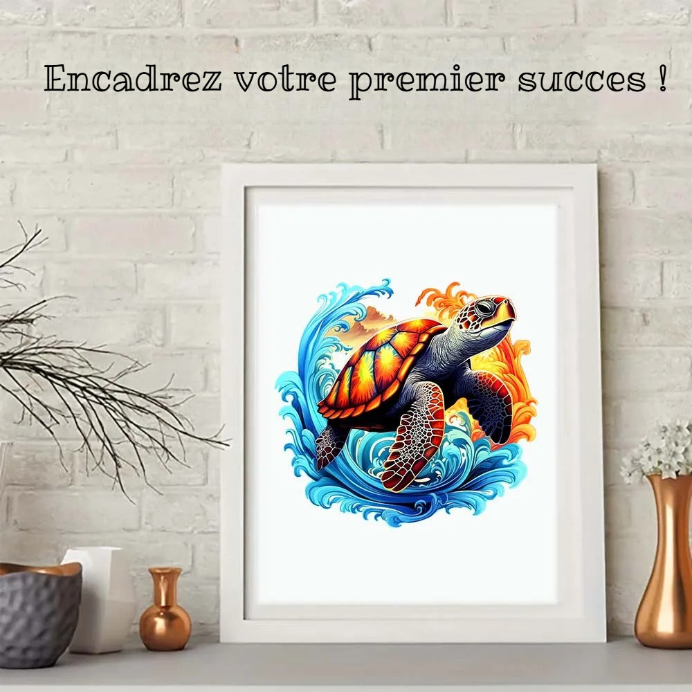 Puzzle en Bois Tortue 🐢 - Cadeau Unique & Relaxant pour toutes les occasions
