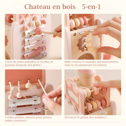 Château Montessori 5-en-1 en Bois