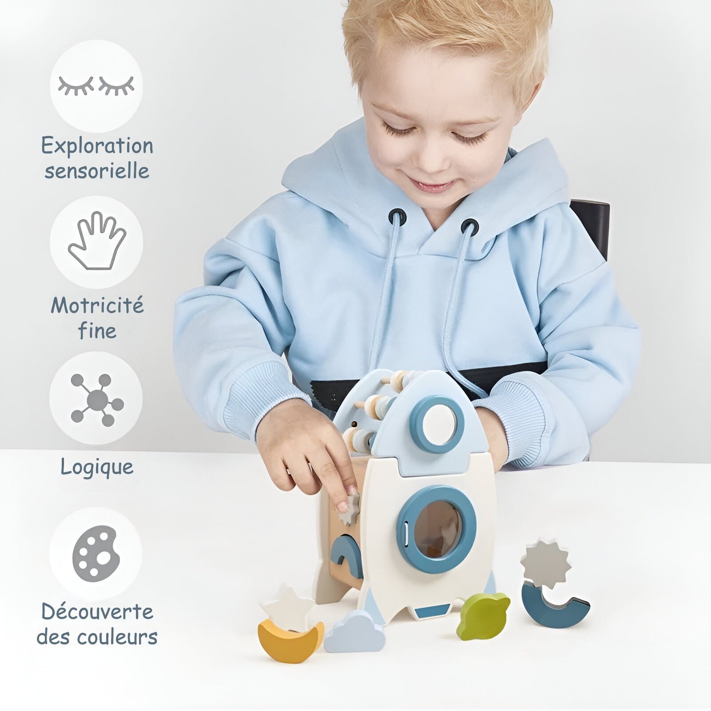 Fusée Montessori 5-en-1