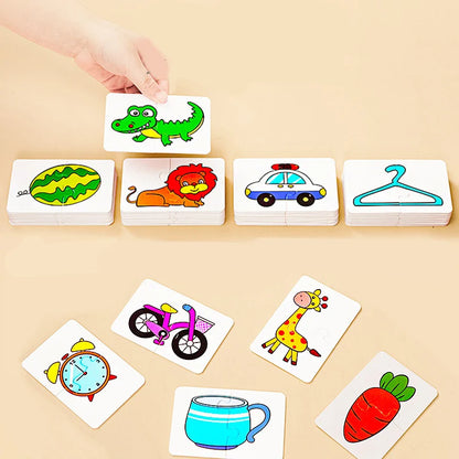 Puzzle Éducatif 32 Cartes – Jeu d'Éveil Cognitif pour Enfants