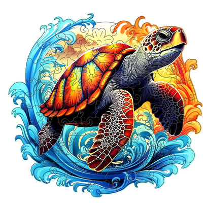 Puzzle en Bois Tortue 🐢 - Cadeau Unique & Relaxant pour toutes les occasions
