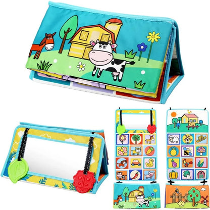 🧠 Tapis Miroir Bébé - Éveil Sensoriel & Développement Visuel