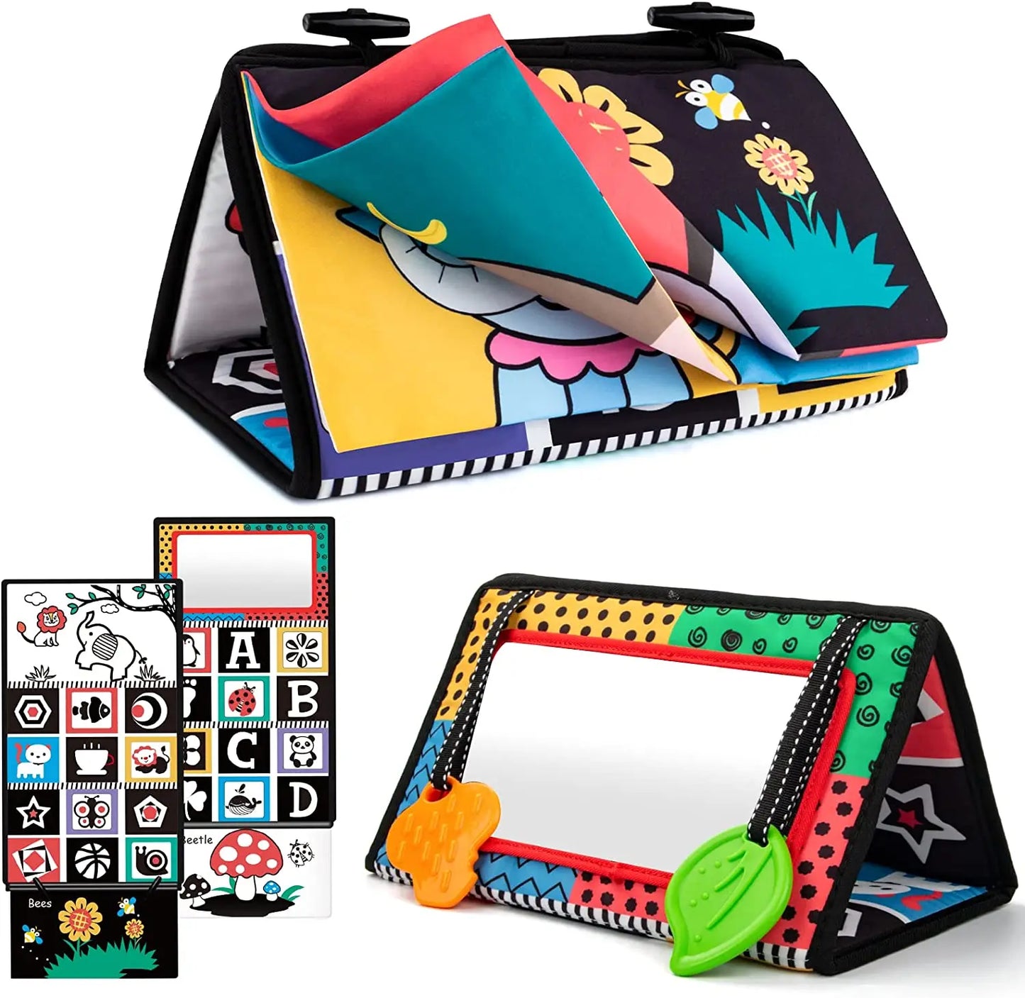 🧠 Tapis Miroir Bébé - Éveil Sensoriel & Développement Visuel