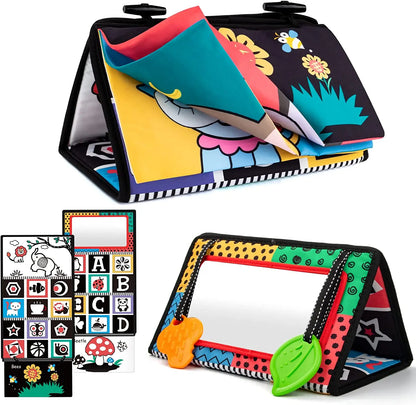 🧠 Tapis Miroir Bébé - Éveil Sensoriel & Développement Visuel