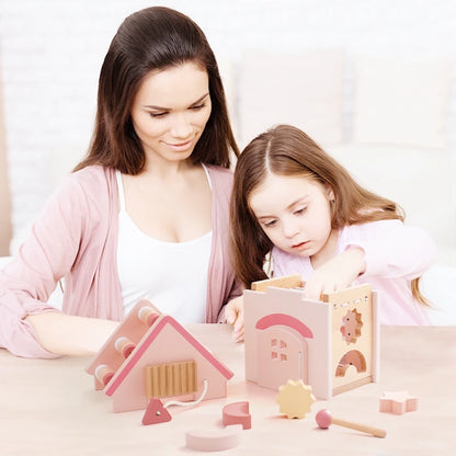 Maison Montessori 5-en-1 en Bois