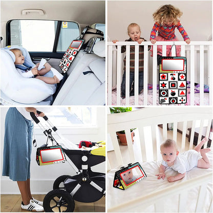 🧠 Tapis Miroir Bébé - Éveil Sensoriel & Développement Visuel