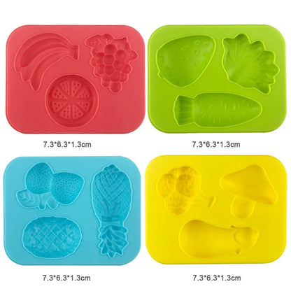 Kit d’Outils Pâte à Modeler pour Enfants – Moules, Fruits, Rouleaux & Accessoires Créatifs