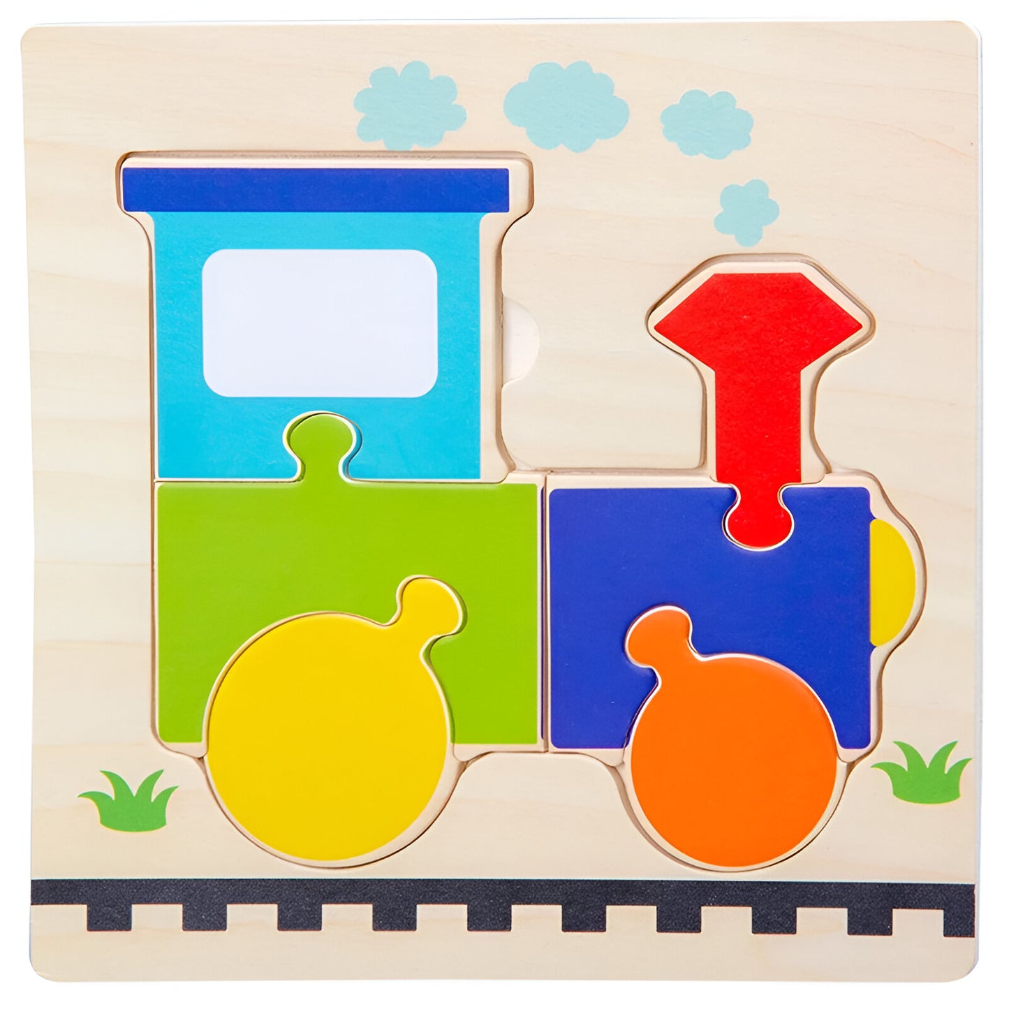 🧩 Puzzle en Bois Coloré - Éveil & Apprentissage pour Tout-Petits (1-3 Ans) 🧩