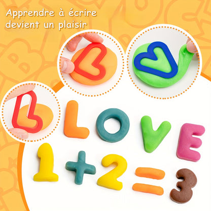 Kit d’Outils Pâte à Modeler pour Enfants – Moules, Fruits, Rouleaux & Accessoires Créatifs