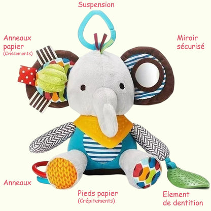 Doudou d’éveil Montessori – Compagnons Sensoriel & Ludique pour Bébé