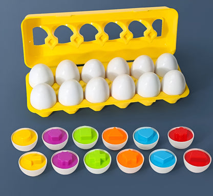 🐣 Œufs Magiques Montessori – Apprentissage des Couleurs et Formes ! 🎨✨