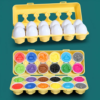 🐣 Œufs Magiques Montessori – Apprentissage des Couleurs et Formes ! 🎨✨